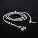 KZ ZST 0.75mm 2 pin Upgrade Silver Plate Replacement Earphones Cable for KZ Earphones (silver)