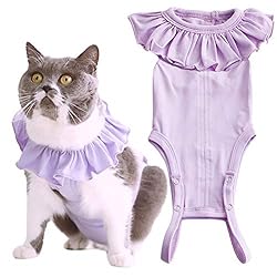 Cat Recovery Suit for Abdominal Wounds and Skin