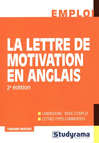 La  lettre de motivation en anglais