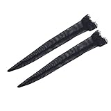 Universal Indoor/Outdoor Clock, 13 1/2-Inch, Black (11381) (Bundle Pack 1 Clock w/ Plexon Battery)