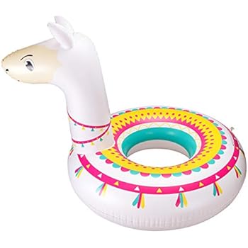 Llama Pool Float Ride On Party Toys Alpaca Inflatable Swimming Ring Fiesta Water Supplies - for Adults or Kids