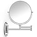 Cosprof Bathroom Mirror 10X/1X Magnification Double-sided 8 Inch Wall Mounted Vanity Magnifying Mirror Swivel, Extendable and Chrome Finished