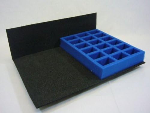 KR Multicase Tray: 18 compartments 52mm x 32mm, 32mm deep (half width tray 255mm x 190mm), Blue