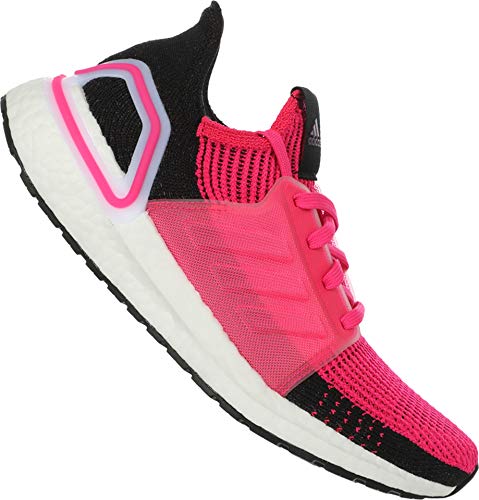 adidas Women's Ultraboost 19 w Running Shoe, Shock Pink/core Black/FTWR White, 5.5 Standard US Width US