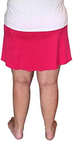Plus Size Tennis Skirt / Skort - Running Cycling Golf Activewear with inner shorts ball pocket (2x)
