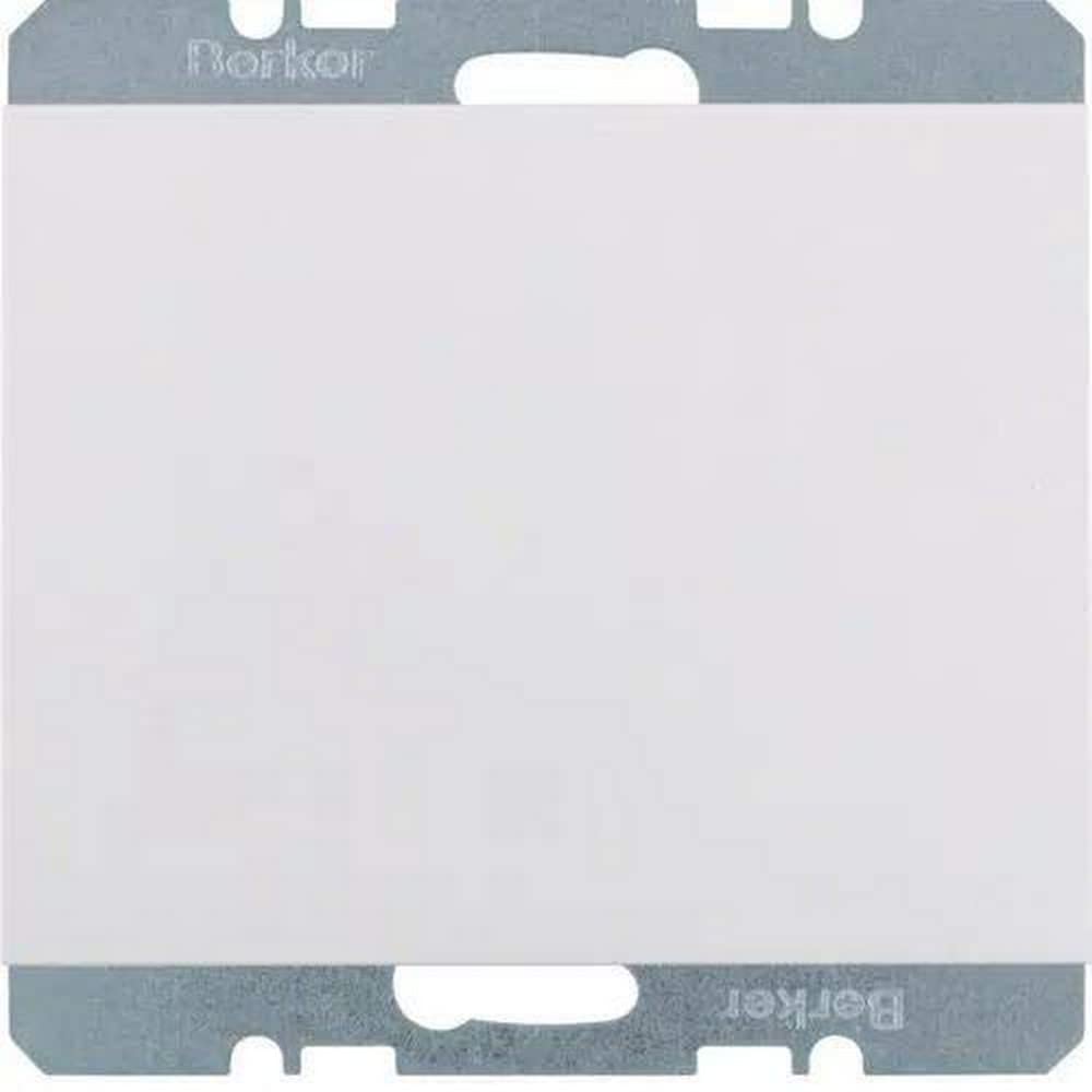 Hager K1 – Blind Plate with Frame Polar White