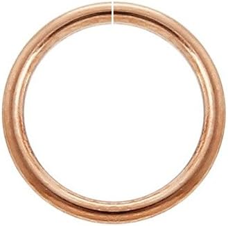 24g 14k Rose Gold Filled in 6mm, 7mm, 8mm, 9mm, 0r 10mm Seamless Nose Hoop or Ear Hoop