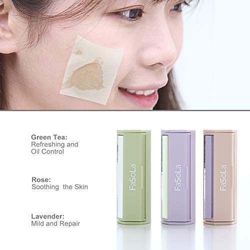 image for DAGEDA Natural Rose Oil Blotting Paper Sheets,Oil Absorbing Tissues fo