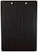 Clipboard Dark Grain Vinyl Surface Low Profile Clip Hardboard Single (Pack of 6)