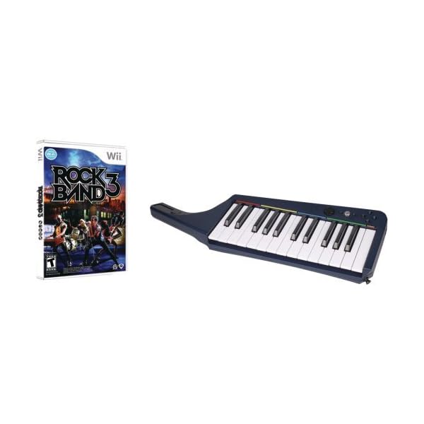 MAD CATZ RB3969430N34/02/1 NINTENDO WII ROCK BAND 3 WIRELESS KEYBOARD & SOFTWARE BUNDLE