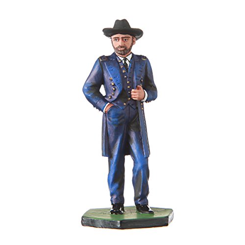 Tin Toy Soldier USA Civil war Northerners General Ulysses Grant hand painted metal sculpture miniature figurine 54mm #CW01