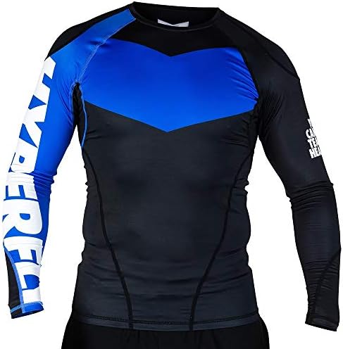 Hyperfly ProComp Supreme Long Sleeve Rash Guard Black/Blue