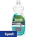 Seventh Generation Ultra Power Plus Dish Liquid Soap, Fresh Citrus Scent, 22 Fl Oz (Pack of 6)
