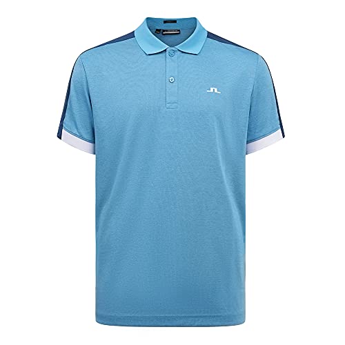 JL Rowland Slim Fit Gofl Polo, L Blue