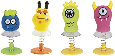Spring Pop Toy Unique Cute Monsters Spring Pop Up Toys, 4-Pieces, Assorted price in ...