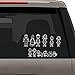 12 Stick Figure Family Your Stick Figure Family Pet Cat Dog Stickers for Car Windows Bumper Phone Notebook Vinyl Decal