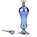 NileCart 9 in. Egyptian Perfume Bottle large size blue handmade in Egypt For your perfume, essential oils, Egyptian decoration or party table centerpiece