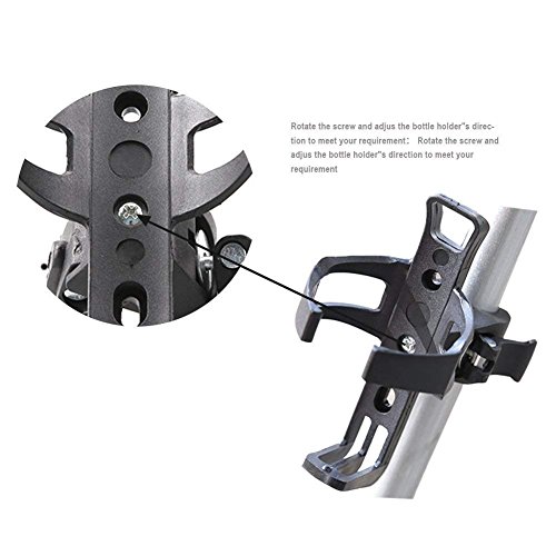 LIPROFE 2 PCS Adjustable Bike Water Bottle Holder Mountain Road Bicycle No Screws Bottle Cage Rack 360 Degree Rotating