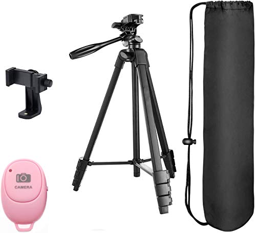 Handy Stativ Smartphone Stativ iPhone Stativ Kamera Stativ Mit Bluetooth Fernbedienung Handyhalterung Kompatibel (Pink… – Bild 8