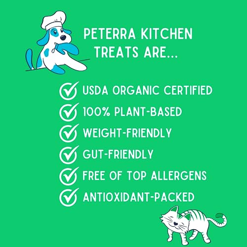 PETERRA KITCHEN DOG TREATS BAKING MIX, THUMBPRINT COOKIES HOMEMADE PET TREATS, PLANT-BASED, ORGANIC, VEGAN, 6OZ