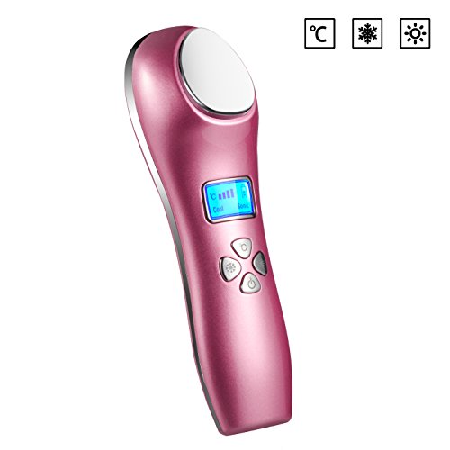 Facial Massager 2NICE Sonic Vibration Face Massager 6℃ Cooling Mode and 42℃ Warm Mode Skin Care Device for Skin Product Absorbing and Water Locking [FDA Certified]