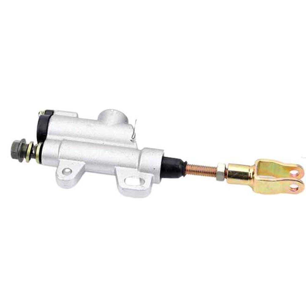 MOMOALA 10mm Banjo Bolt Silver Rear Hydraulic Brake Master Cylinder Fit PIT Dirt Bike ATV - Silver