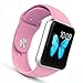 Apple Watch Band - WantsMall Soft Silicone Sport Style Replacement iWatch Strap for 38mm Apple Watch Models(pink)