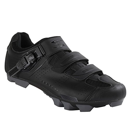 Serfas Men's Switchback Buckle Mountain Bike Shoe - SMM-501B (Black - 43)