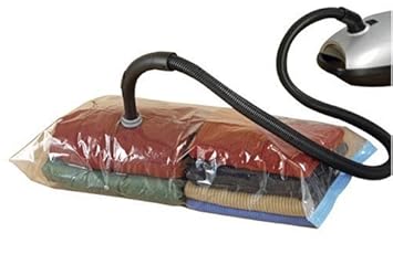 Wenko 3792720100 Vakuum Aufbewahrungssystem, 2er Set, Vakuumbeutel, platzsparend, Polyethylen, 55 x 90 cm, transparent