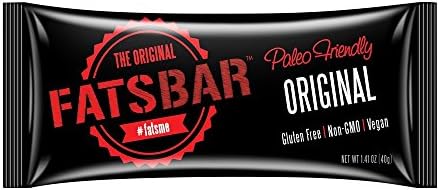 FATSBAR Original Chocolate (12PCK) - Paleo Friendly - Vegan - GF - DF
