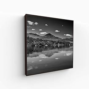 Canvas Wall Art for Living Room, Bedroom Monochrome Building Framed Canvas Prints for Home Decoration Ready to Hang - 16x16 inches