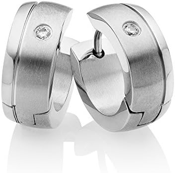 Miomi titanium hoop earrings, silver earrings anti-allergenic for women