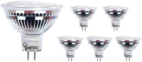 MR16 LED Light Bulbs with GU5.3 Base 40W Equivalent Halogen Replacement Daylight White 4W Spotlight with 400 Lumen 6 Packs