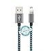 iPhone Cable - 6Feet, DANTENG Extra Long Charging Cord - Nylon Braided 8 Pin to USB Lightning Charger for iPhone 7,SE,5,5s,6,6s,6 Plus,iPad Air,Mini,iPod(BlackGreen)