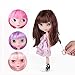 Mrocioa Bjd Girl Doll Big Eyes 4 Color Changing,12 Inch Customized Dolls with Long Wigs Clothes Set,Compatible with Blythe ICY Dolly