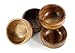 Kevin Home Small Wooden Serving Bowl, fruits, candy, nuts, Dip Sauce, Appetizer, 4 Pieces Acacia Small bowl 3” Diameter x 1.4“ Height