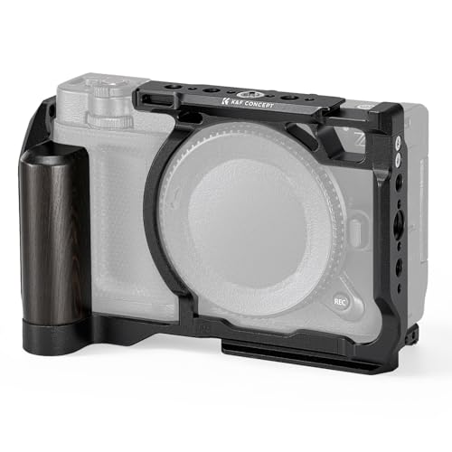 K&F CONCEPT ZR Cage，Kit de Jaula para Nikon ZR con Liberación Rápida HawkLock，Placa de Liberación Rápida Incorporada para Arca, Zapata Fría y Orificios Roscas de 3/8'' y 1/4''