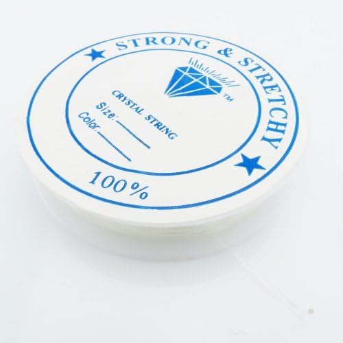 20201 / Silicone Cord 12 m x 0.4 mm Elastic Reel White