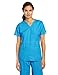WonderWink Women's Peek-A-Boo Top, Malibu Blue, Large