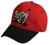 MiLB Minor League ADULT BATAVIA MUCKDOGS Red/Black Hat Cap Adjustable Velcro TWILL 