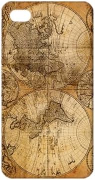 Retro Ancient World Map TPU Case for iPhone 4/4S