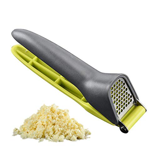 Stainless Steel Garlic Press Crusher Squeezer Masher Home Kitchen Mincer Tool-SUNSEE New (Green) - Thumbnail 6