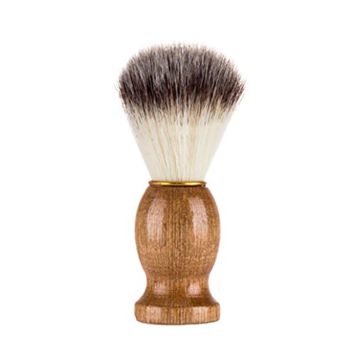 Lisin Men Shaving Brush Best Badger Hair Shave Wood Handle Razor Barber Tool - Thumbnail 7