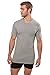 Texere Crew Neck Undershirt for Men (Dexx, Light Gray, L) Lightweight Shirts