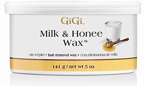 GiGi Honee Wax for Hair Removal, Mini Milk & Honey Wax - Effective Hair Removal Waxing for Smooth Skin, 5 oz