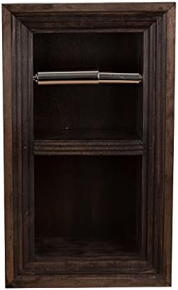 Florida Breeze Cabinets Zephyr Recessed Toilet Paper Holder with Spare Roll, Espresso