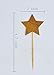 Perfec SYNCHKG107800 Twinkle Twinkle Little Star Birthday Cupcake Toppers Baby Shower Cupcake Toppers Gold Star Toppers Set of 24