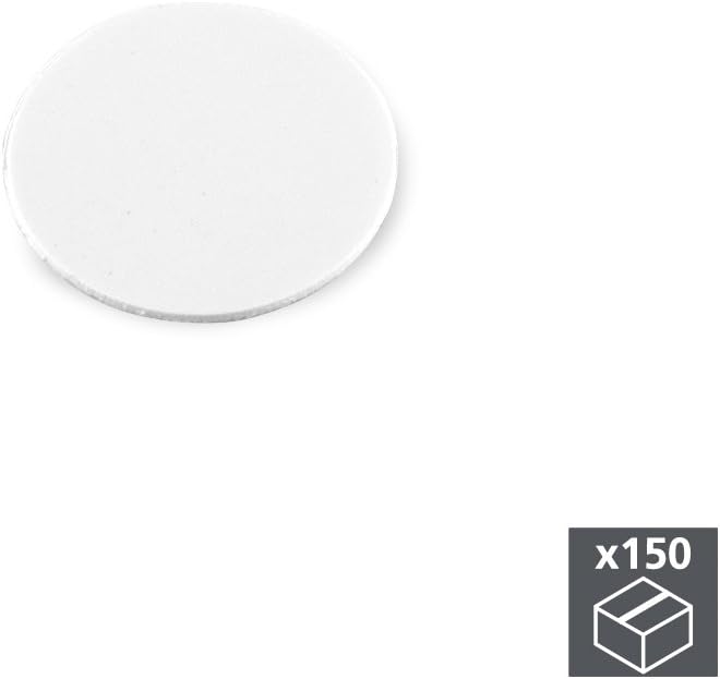 Emuca - Cover Screw Cover, White, diameter 20mm (0,8 inch), Set of 150, diameter 20mm (150 pcs) - Image 3