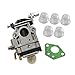 HURI Carburetor with Primer Blub Gasket for 2 Cycle 43cc Powermate PCV43 Tiller