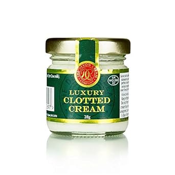 Englische Clotted Cream, feste Rahm-Creme, 56% Fett, 28g